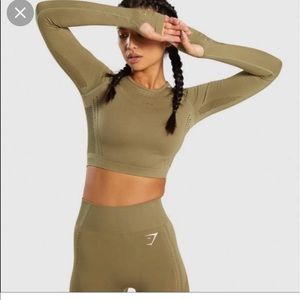 Gymshark Flawless Knit long sleeve crop top